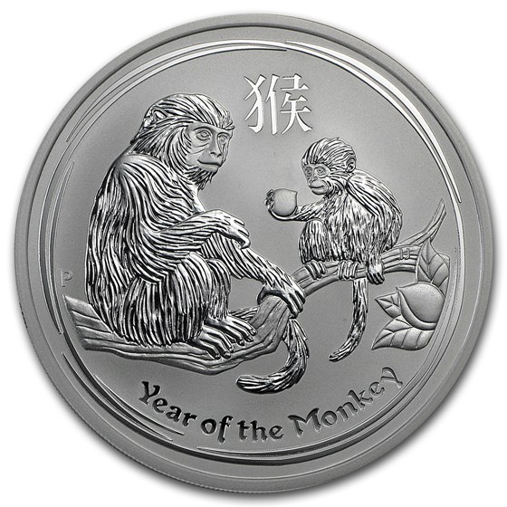2016 Australia 5 oz Silver Lunar Monkey BU 2016 Australia 5 oz Silver Lunar Monkey BU